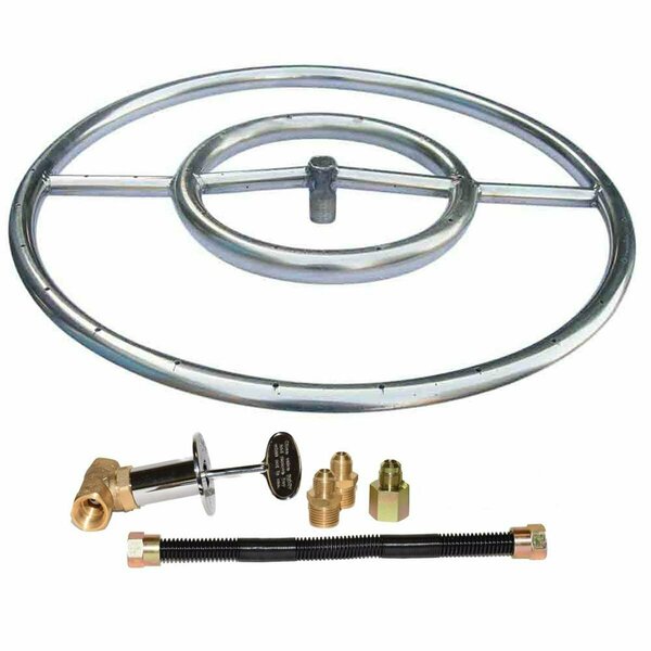 Sleep Ez 24 in. Stainless Steel Ring Pro-Kit Natural Gas SL3241853